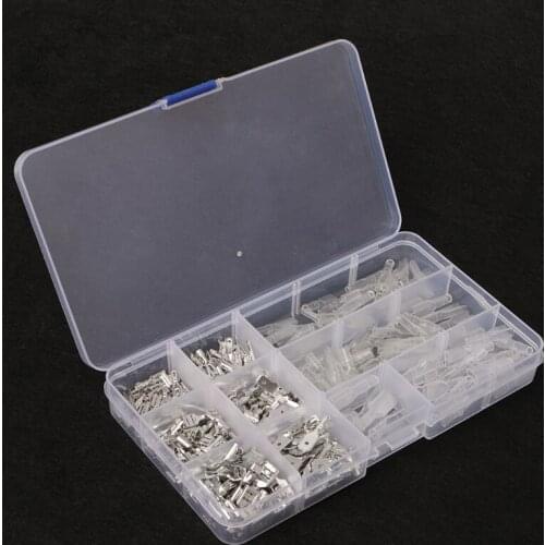 270Pcs 2.8mm 4.8mm 6.3mm Female & Male Spade Connectors Wire Crimp Terminals Set