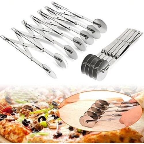 3/5/7 Wheels Cutter Dough Divider Side Pasta Knife Flexible Roller Blade Pizza Pastry Peeler Stainless Steel Bakeware Tools