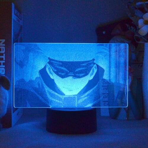 Gojo Satoru Jujutsu Kaisen 3D Picture Lamps Anime Figure Led Battery Night Light RGB Neon Manga Bedroom Table Desktop Decoration