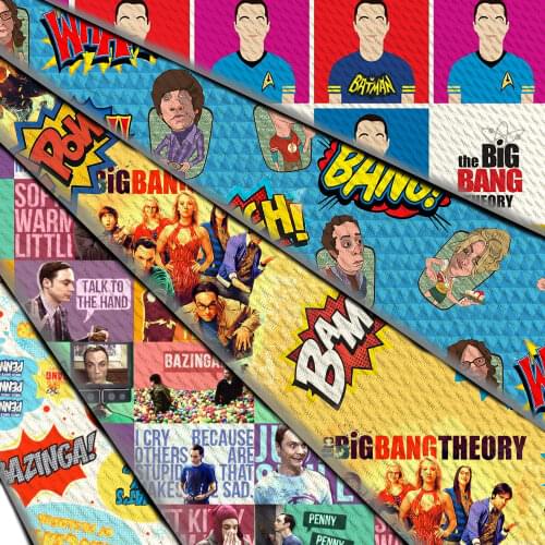 50*145cm Movies Characters Bullet Textured Print Liverpool Bubble knit Fabric For Sewing Quilting Needlework Material