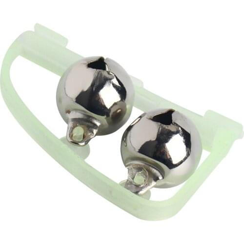 6pcs/Lot Luminous Light Twin Bells Clip On Night Fishing Tools Rod Bite Alarm Portable Fast Fishing Rod Tackle Accessories