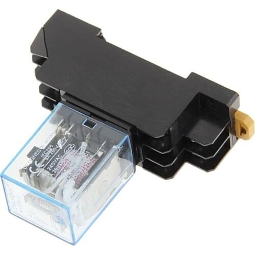 8 Pin PYF08A 220/240 V AC Bobina Power Relay DPDT MY2NJ With Base 97BB