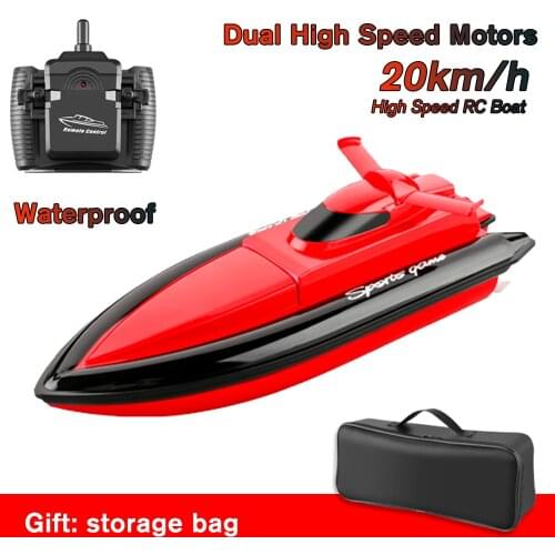 800 Remote Control Boats 2.4G 20km/h RC Boat Excellent Quality RC Toy Gift for Kids Adults Boys Girls with Bag 3 Battery