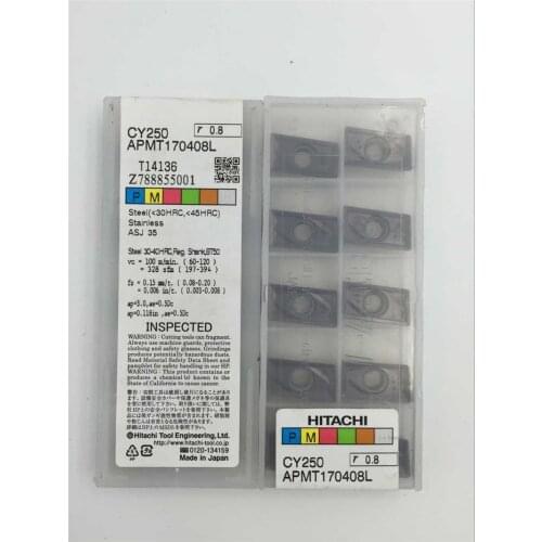 APMT170408L CY250 original carbide insert milling insert 10PCS/LOT free shipping