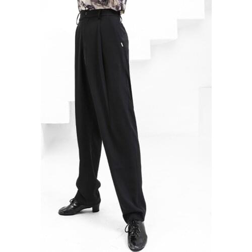 2021 New Latin Dance Pants Wide-Leg Trousers Latin Dance Practice Clothes Performance Costumes Ballroom Dance Pants Wear SL5033