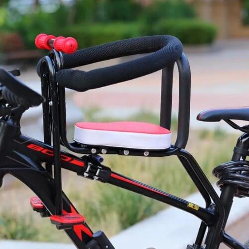Mountain Bike Child Safety Seat Kid Bicycle Front Chair Children Safety Bicycle Seat MTB Baby Safety Seat With Backrest Footrest
