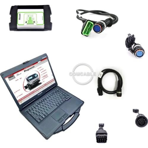 Vocom 88890300 for Renault Truck Diagnosis Scanner tools whit CF52 laptop replace Renault ng10 ng3 diagnostic tool