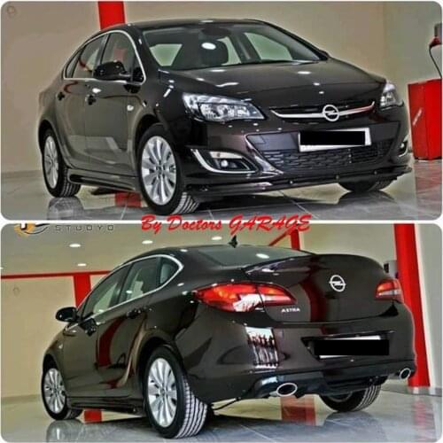 Opel Astra J Sedan Diffuser 2 Fake Exhaust Car Accessory Universal Modified Rear Bumper Attachment Auto Durable Car Styling