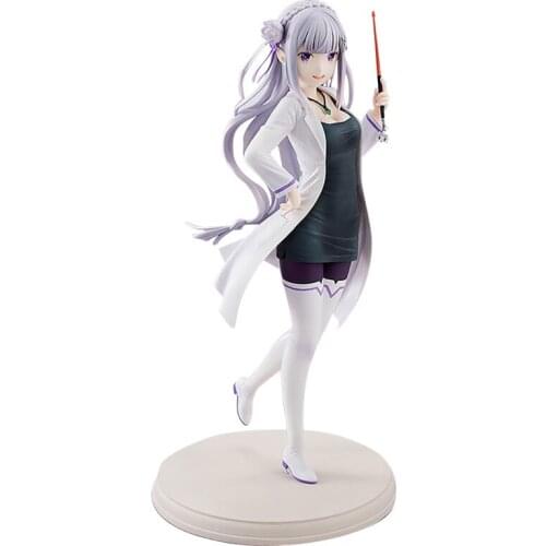 26CM Japan Anime Re: Life In A Different World From Zero PVC Action Figure Toy Emilia Teacher Sexy Girl Figures Toy Model Doll