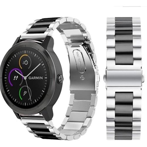 Stainless Steel Classic Strap for Garmin Venu Watch Band Metal Wrist Bracelet for GarminActive/GarminMove 3 20mm 22mm Wristbands
