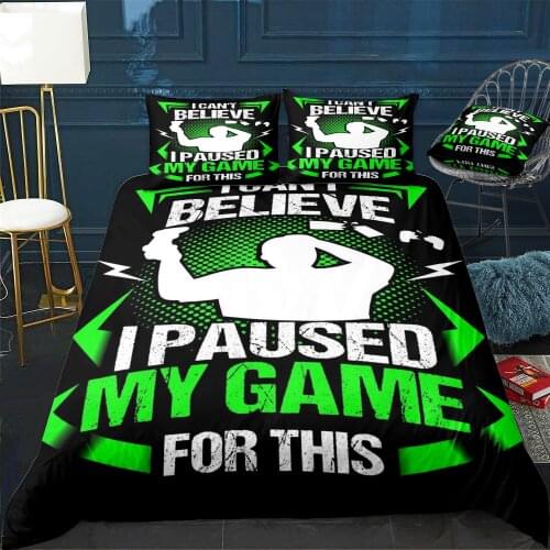 I Cant Believe I Paused Duvet Cover Twin/Queen/King Size Luxury Comforter Bedding Set With Pillowcase Home Bed Decora