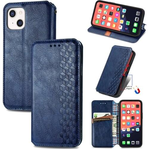 Flip Leather Wallet Case for iPhone 13 Mini Luxury Magnetic Card Slot Book Cover iPhone 13 Pro Max Case iPhone 13 Stand Fundas