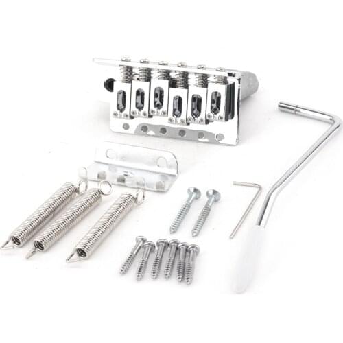 Musiclily Pro 54mm Tremolo Bridge Assembly Set for Strat Style Electric Guitar, Chrome