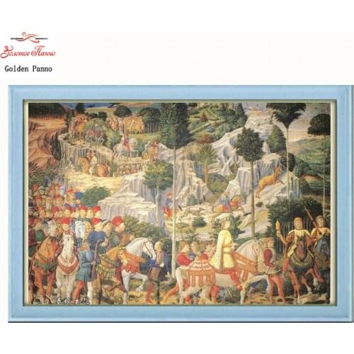 Golden Panno Needlework DIY DMC Cross stitch Sets For Embroidery kits Precise unprinted religion Patterns Counted Cross-stitch07