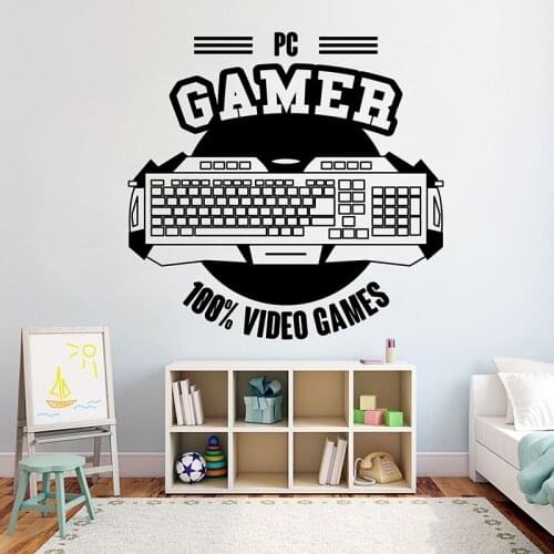 Gamer wall decal Eat Sleep Game wall decal Controller video game wall decals For Kids Bedroom Vinyl Wall Art Decals A11-002