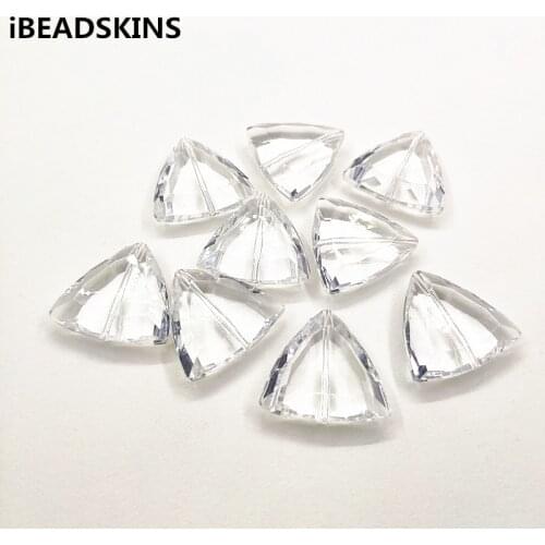 New arrival 29x30mm 100pcs clear Acrylic Triangle shape beads for stud earrings/earrings accessories/Earring parts/ jewelry DIY