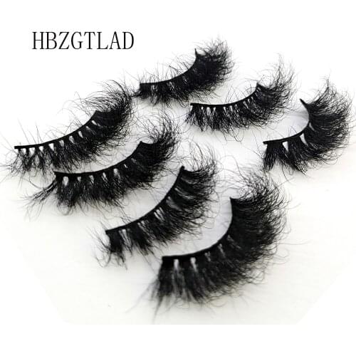 NEW 25mm Mink Eyelashes Makeup Curly Real Mink Eye Lashes Ship With Eyelash Box Packaging Maquillaje 3D False Natural Eyelash