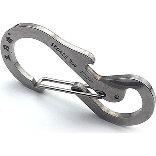 A28 New Multifunctional Stainless Steel Keychain High Hardness Opener Quick Hanging Key Ring