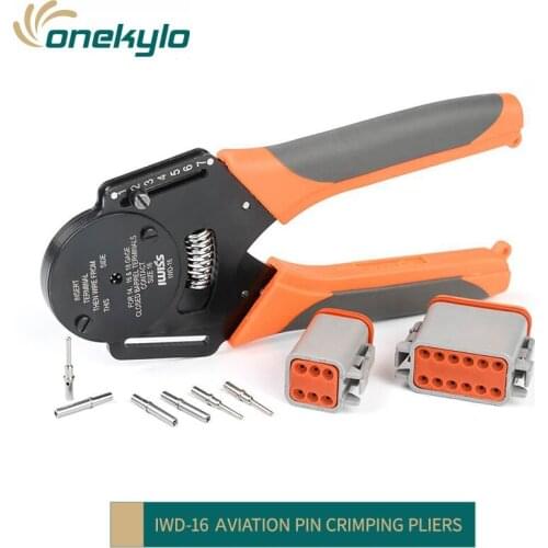 IWD-16 1.0/1.5/2.5mm 18/16/14AWG Crimp Pliers Multi Hand Tools Mini Aviation Male Terminals Crimping alicate