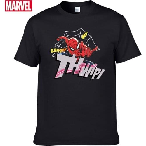 Marvel The Avengers spiderman t shirt Comfortable Breathable 100% cotton Fashion clothes for teens Summer t shirt oversize #78