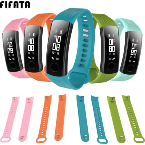 FIFATA Silicone Sport Band Smart Bracelet Strap For Honor Band 3 Wrist Straps Replacement Watchband For Huawei Honor 3 Accessory