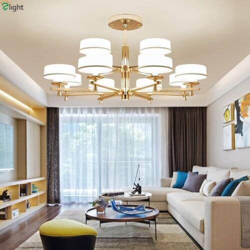Modern Gold Led Pendant Lights Living Dining Room Decoration Led Pendant Lamp Bedroom Hanging Light Fixture Suspension Luminaire
