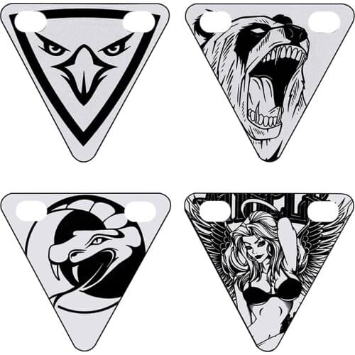 4 Pack Bike Reflective Stickers Triple-cornered Reflective Stickers Warning Mark netic Stickers for Cycling Running