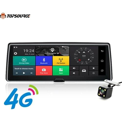 TOPSOURCE Car DVR Android 5.1 4G 7.84" Car GPS Camera WIFI 1080P Video Recorder Registrar Dash Cam Parking Monitoring Bluetooth