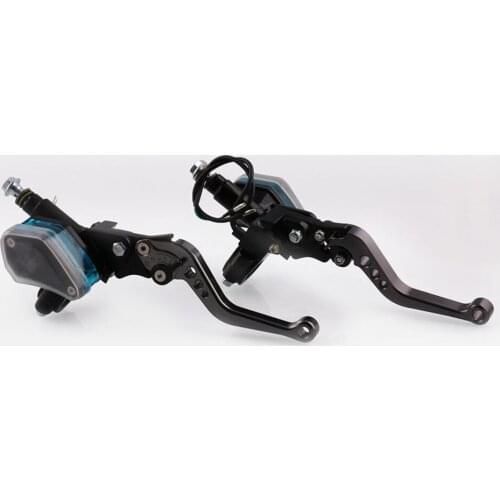 1 Pair Durable Motorcycle Left And Right Brake Pump CNC Hydraulic Clutch Brake Hand Brake Lever Motorcycle Modification Parts