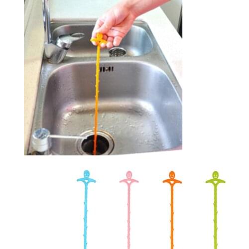 1pcs Sink Drain Kitchen Hair Remover Loose Device Cleaning Tool Hook Pipeline Dredge Clean Anti-Blocking -35