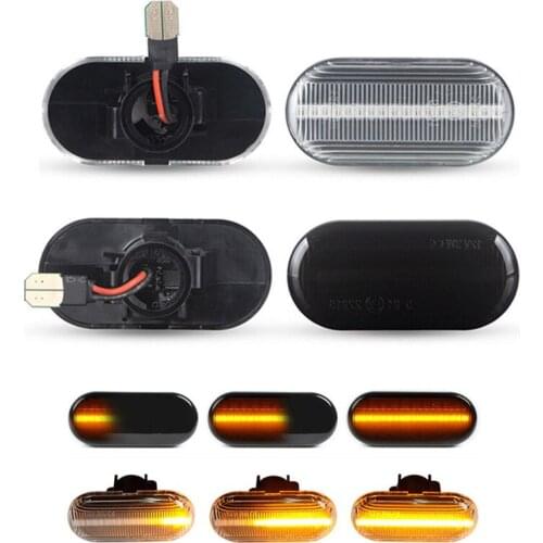 2Pcs Led Flowing Car Side Marker Lights Turn Signal Indicator Lamps 12V For Mercedes-Benz Smart Fortwo W453 C453 2014-2019