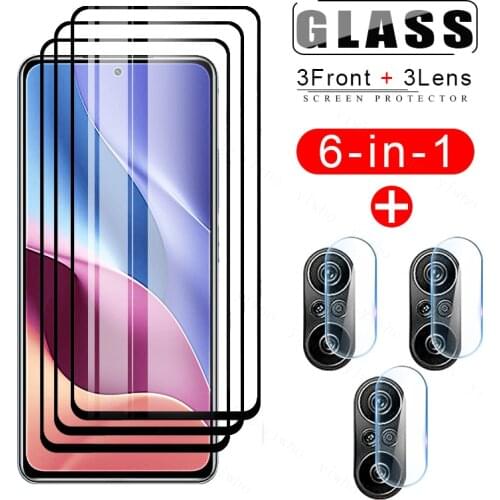 6in1 Protective Glas on Redmi K40 Tempered Glasses on Xiaomi Redmi 7a 8a Pro 9c Nfc 9t 10x 4g 5g K30 K40 Pro Gaming Camera Glass
