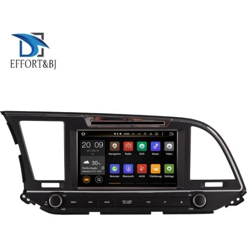 Android 9.0 Car Stereo Screen Radio For HYUNDAI ELANTRA 2016-2019 Left Hand Drivin Car Radio Audio Video Multimedia DVD Player