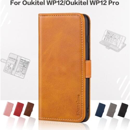 Flip Cover For Oukitel WP12 Business Case Leather Luxury With Magnet Wallet Case For Oukitel WP12 Pro Phone Cover