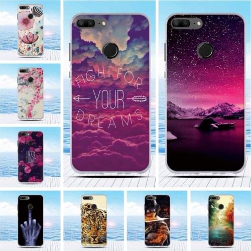 Flower Patterned Case For Huawei Honor 9 Lite Case Housings Soft Cover For Huawei Honor 9 Youth Edition Soft Silicone Bags Cover