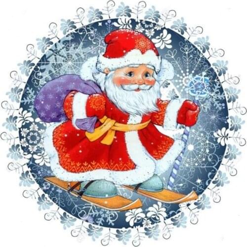 Evershine Diamond Painting Cartoon Full Square Drill Santa Claus Embroidery Cross Stitch Mosaic Christmas Decorations For Home