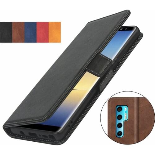 Pu leather flip phone case for TCL 20 Pro 5G card holder wallet Short-buckle Flip book holster protective phone bag case GG