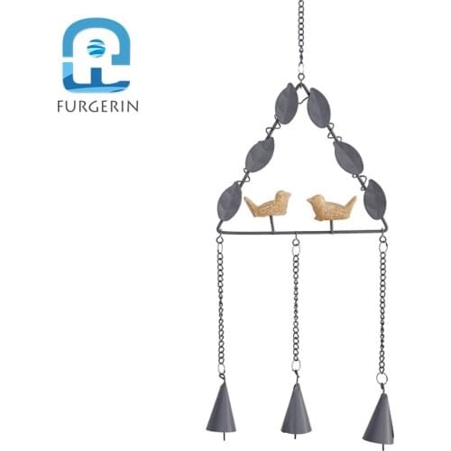 FURGERIN Wind Chimes Hanging Decoration nordic home decoration wind chimes bells wind bell Windchime Metal Wall Hangings Outdoor