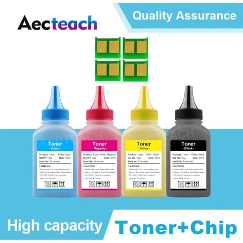 Aecteach toner Powder + chip CE310A 126A CE310 toner cartridge for hp LaserJet Pro CP1025 M275 Color MFP M175a M175nw Printer