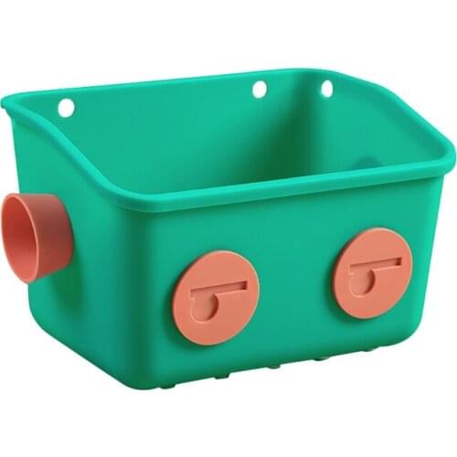 Creative Robot Plastic Basket Bathroom Hanging Punch-Free Shower Storage Box Bedside Dormitory Shelf Stationery Rack Kitchen