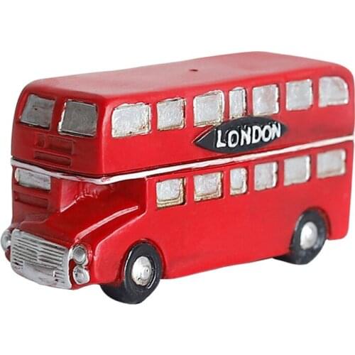 Creative British style mailbox decoration Mini red telephone booth resin crafts