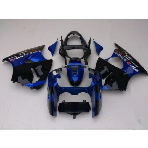 Injection mold high quality Fairing kit for Kawasaki ZX 6R 2000 2001 2002 ZX6R 00 01 02 blue black ABS fairings set AA29