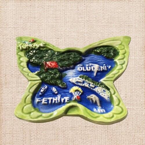 Lychee Turkey Fethiye Fridge Magnet Famouse City Refrigerator Magnetic Sticker Travel Souvenirs Home Decoration