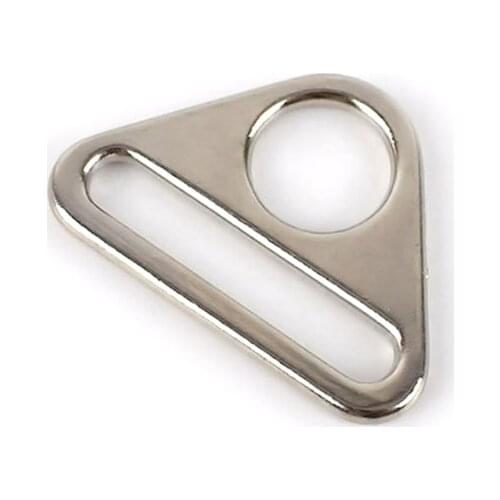 ZENTEII Metal Adjustable Backpack Purse Bag Strap Belt Webbing Triangle Buckle Button Clip Clothing Leather DIY Craft Accessory