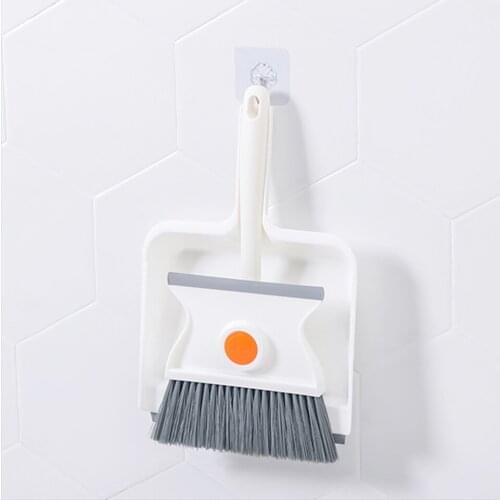Can Carry Broom And Dustpan Set Soft Hair Non-Stick Hair Household Indoor Kitchen Cleaning Tool Bathroom Cleaning Artifact
