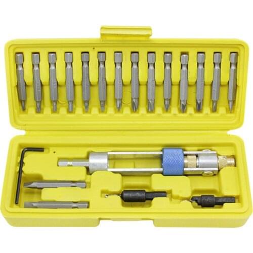 20pcs/Set Half Time Drill Driver Multi Screwdriver Sets Updated Version 16 Different Kinds Head with Countersink Bits Wrench