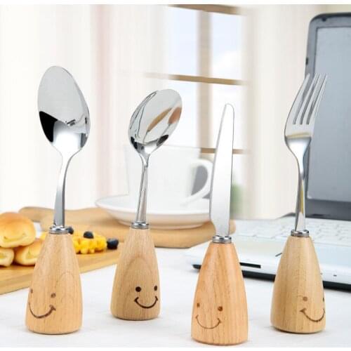 4Pcs/set Cutlery Set Stainless Steel Dinnerware Silverware Flatware Set Dinner Knife Fork Spoon Dropshipping tableware set b