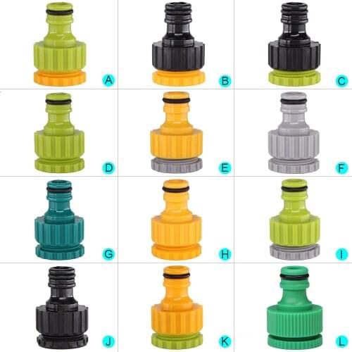 Garden Tap 1/2" 3/4" Female Thread Nipple Connector Water Pipe Faucet Adapter Quick Connection Joints Watering Irrigation System