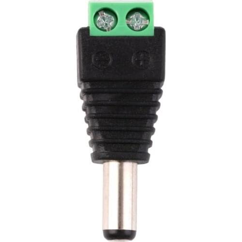 DC12V Plug Adapter Connector Male For 5050 3528 LED Strip Power Supply Wholesale