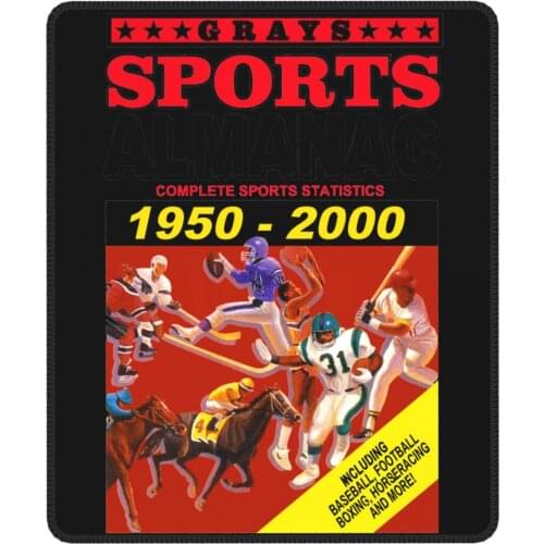 Sports Almanac 1950 - 2000 Creative Mouse Pad Back To The Future Waterproof Mouse Mats Natural Rubber Office Home Deco Mat